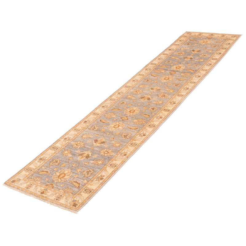 Tapis unique gris de 2 pi 7 po x 11 pi 9 po Aavan
