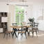Dining Table NOAIN X-Shaped Legs 90x75 Cm Solid Wood Pine-1777137650