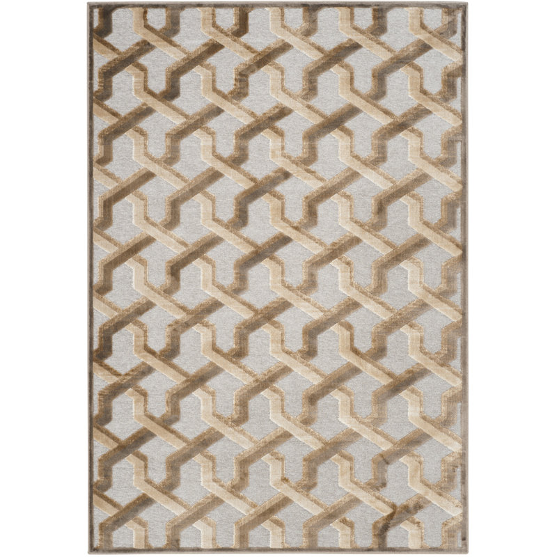 SantaAna Geometric Hand Woven Area Rug, Rectangle 160 x 229 cm