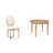 Anousha Oval Chair Solid Wood Dining Set