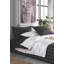 Ensemble de housse de couette en coton blanc / noir Spector