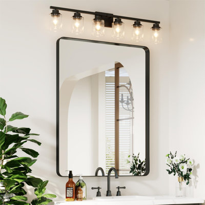 Stylish Aluminum Framed Mirror with Rounded Corner for Elegant Home Decor