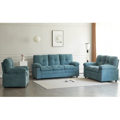 3 - Piece Cotton Living Room Set