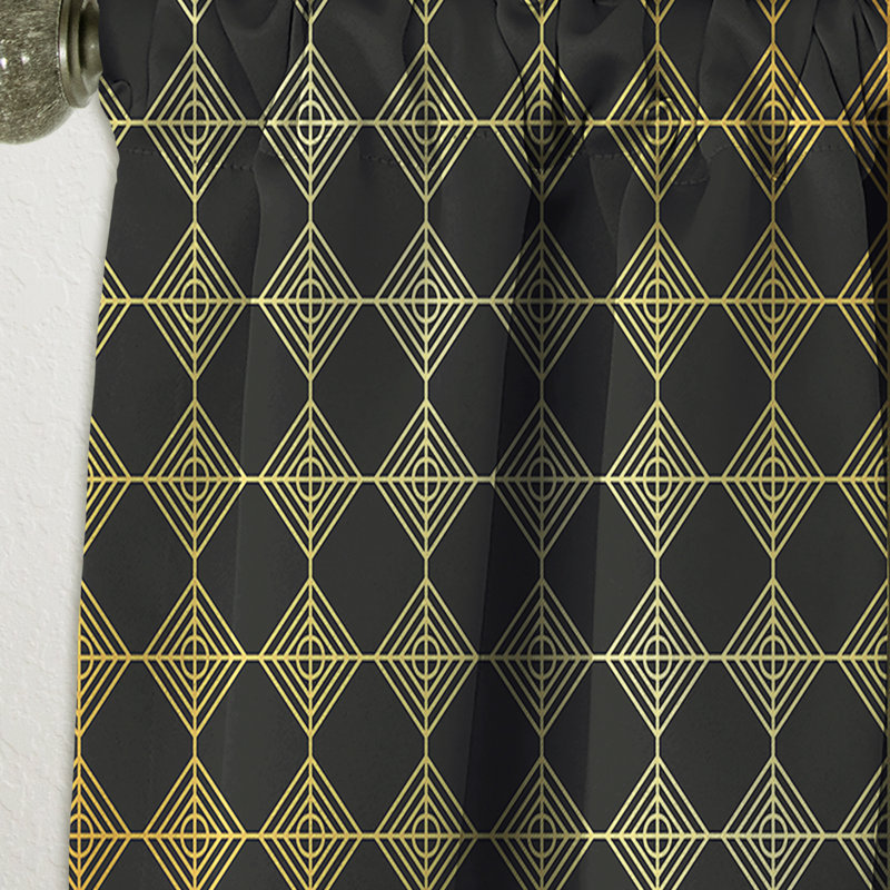 Panneau de rideau simple occultant Golden Luxury, L 52 po x L 108 po