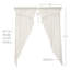 Layden 100% Cotton Semi Sheer Curtain Pair