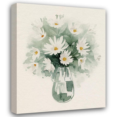 Art sur toile tendue Red Barrel Studio® Popp, Grace Gallery, croquis de bouquet de marguerites I