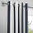 Villanova Striped Grommet Water Resistant Light Filtering Outdoor and Indoor Curtains (1 Panel)-1870192111-1862471950
