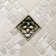 3" x 3" Metal Lotus Decorative Tile Insert