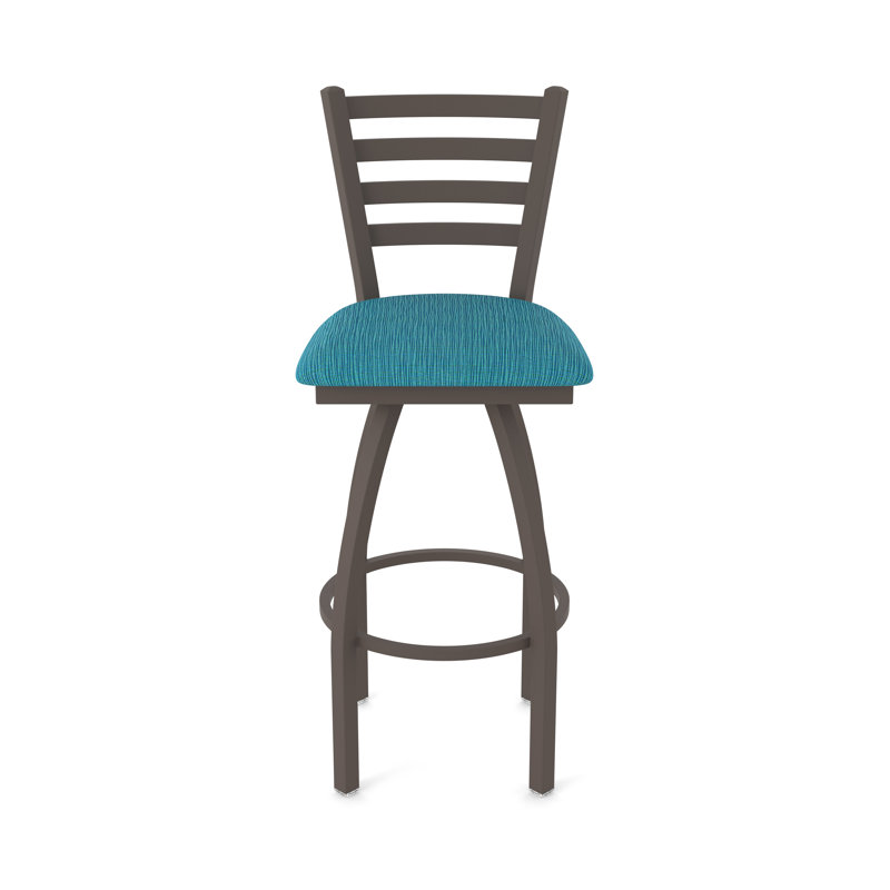 Tabouret pivotant Jackie, Bronze, Tabouret de comptoir (siège d'une hauteur de 25 p, Tissu - marée graphique
