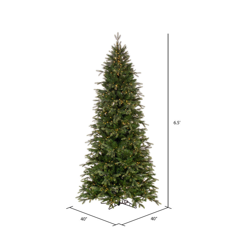 Vickerman Artificial Slim Douglas Fir Christmas Tree, 6.5 ft
