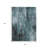 3' X 5' Teal Blue Gray And Ivory Abstract Washable Indoor Outdoor Area Rug