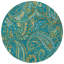Tapis extérieur rond antidérapant lavable 8 po