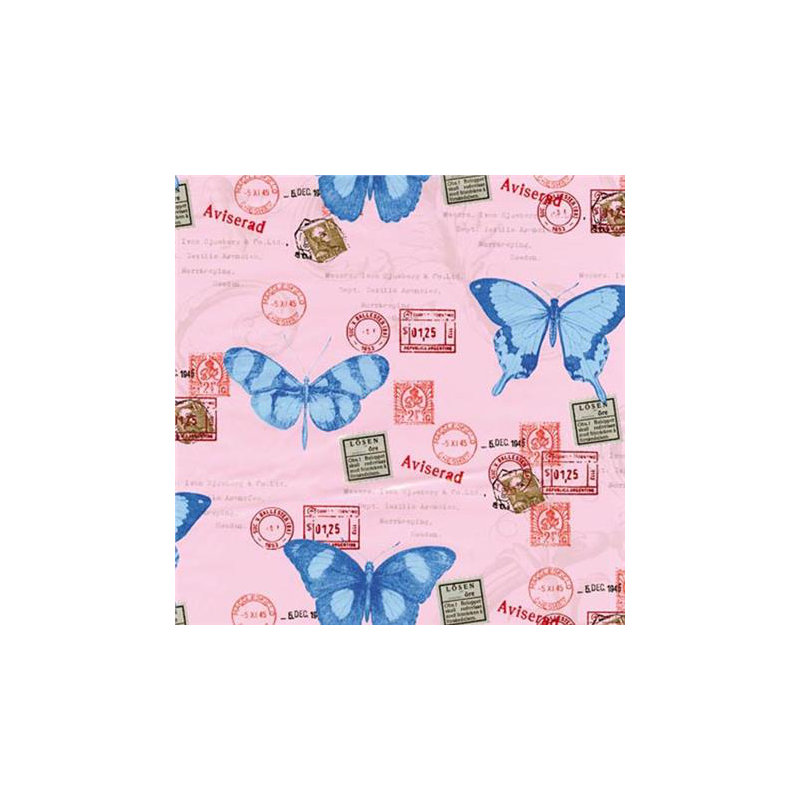 45 cm x 2m Roll Butterflies Sticky Back Plastic Film