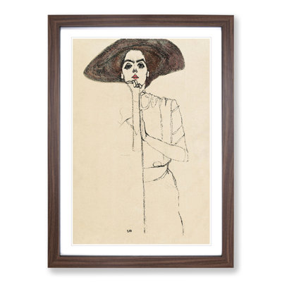 Portrait of a Woman Vol.1 by Egon Schiele - Framed Print