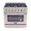 3 Piece Kitchen Bundle - 36 In. Natural Gas Range, 36 In. Under Cabinet Range Hood, And 24 In. Dishwasher