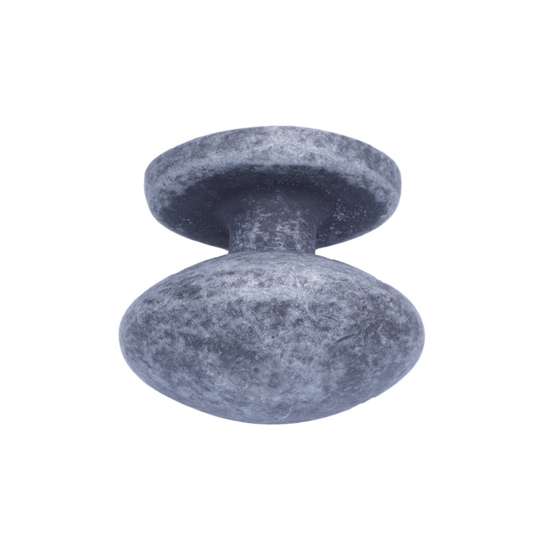 Ensemble de 1 poignée ovale, Argent antique