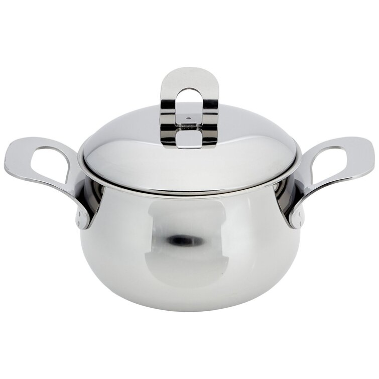 ExcelSteel 4-Piece 12 Qt. Professional 18/10 Stainless Steel Multi