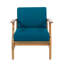 Fauteuil club Blue Wood
