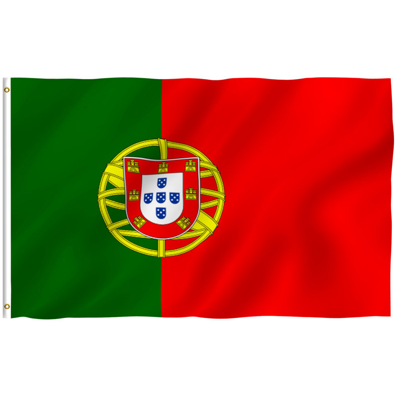 Drapeau de maison en polyester 36 x 60 po Portugal