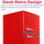 Frigidaire 7.5 Cu. Ft. Retro Refrigerator, Top Mount Apartment Size Fridge -104201525