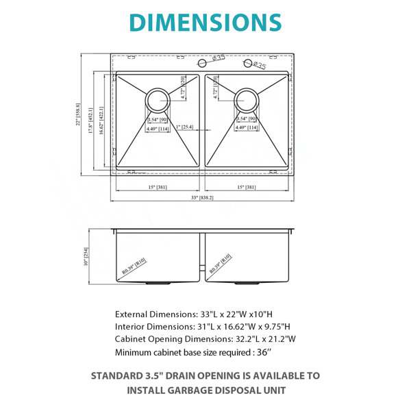 Dimensions du produit