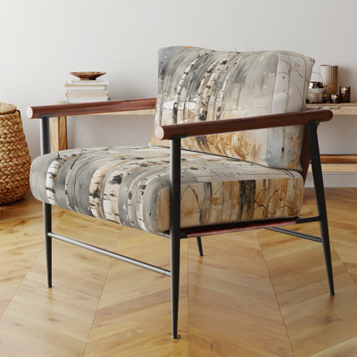 Fauteuil d'appoint rembourré Winter Forest