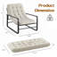 Modern Accent Chair With Sturdy Iron Frame-1688912633-1688912632