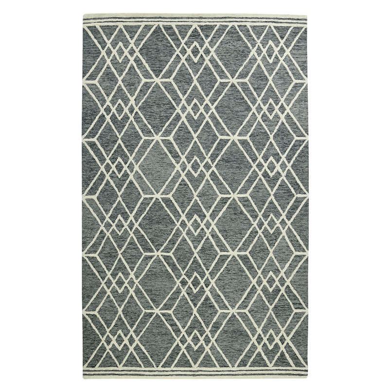 Amaanah Wool Geometric Indoor Rug, Rectangle 9' x 13'