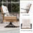 Wicker Swivel Patio Chair with Cushions -1999852672