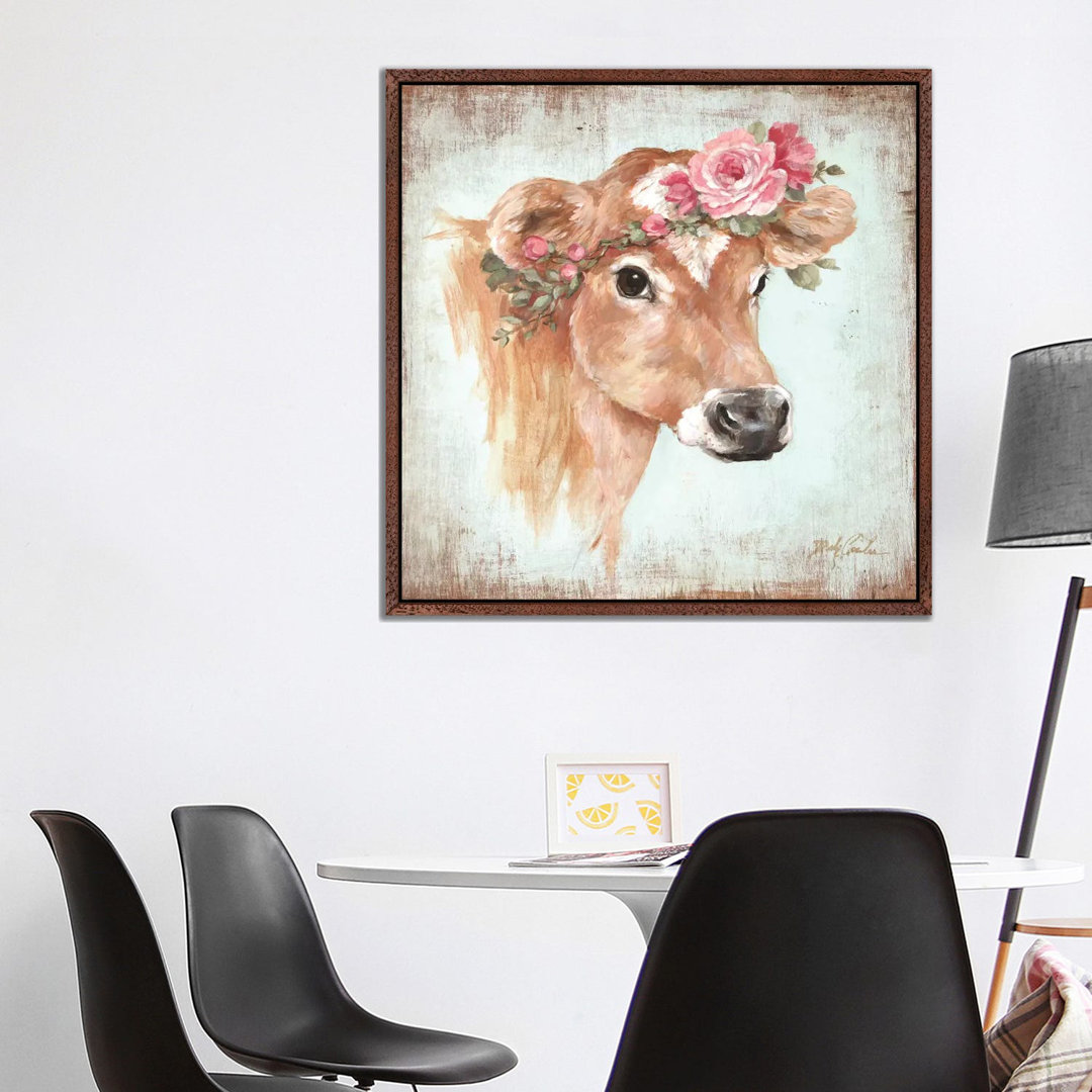 Rosie by Debi Coules - Floater Frame Painting on Canvas
