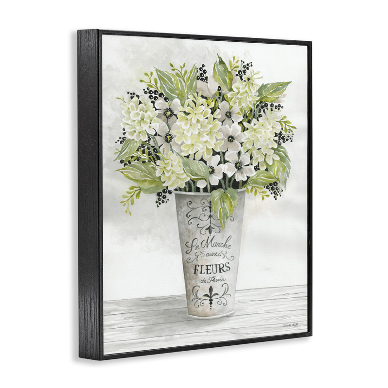 Picture Frame Graphic Art on Canvas, Midnight Black Framed Giclee, 14" H x 11" W