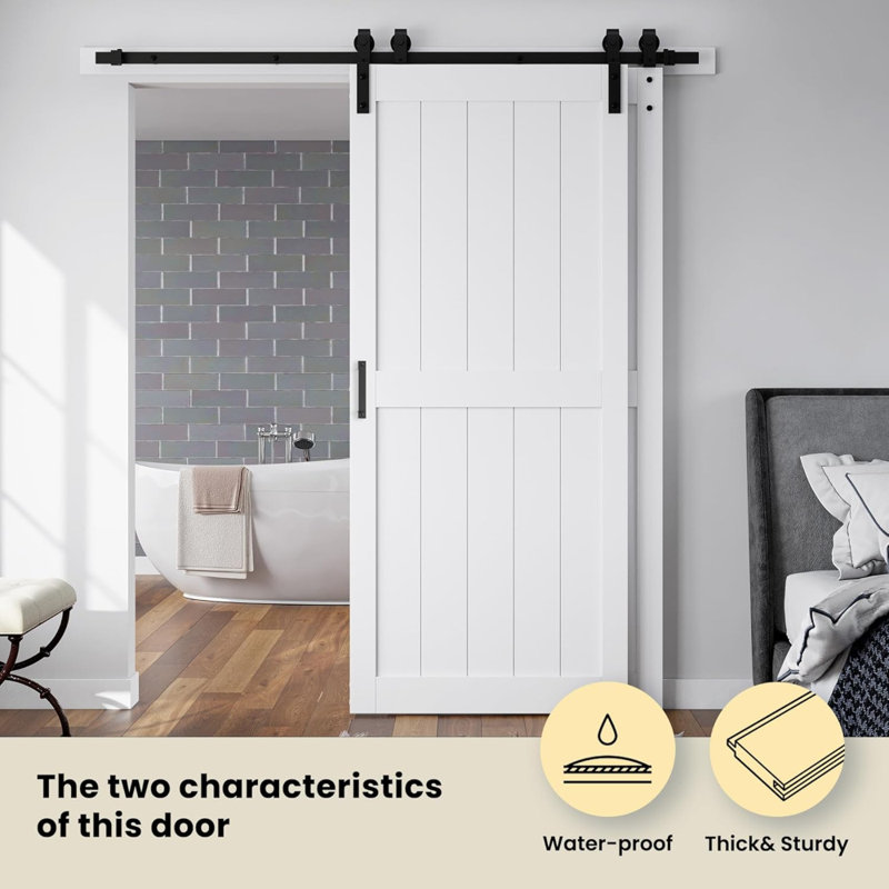 DOUBLE MDF SLIDING BARN DOORS