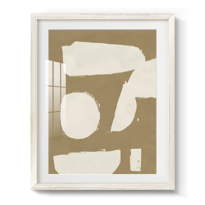 «ChunkyAb Abstract», reproduction encadrée, H 28,5 po x l 20,5 po, White