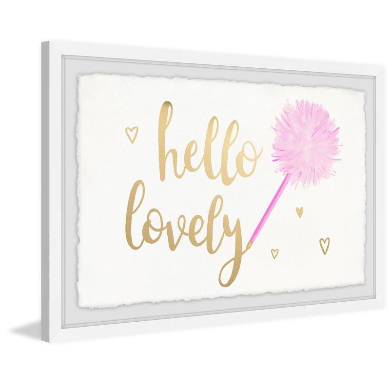 Hello Lovely - Typography, 61cm H x 91cm W