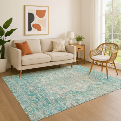 Premium Machine Washable Lubbers AMF1728 Global Rug