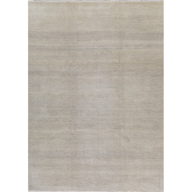 Tapis gris de haute qualité noué à la main