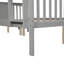 Lit double superposé au-dessus d'un lit double avec échelle pour meubles de chambre à coucher, chambre d'amis
