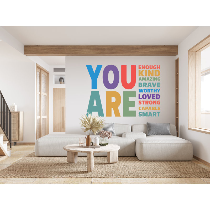 You Are Kind, Amazing Brave Lived Adhésif décoratif, 76" H x 52" W