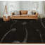 Tapis rectangulaire en laine / soie noué à la main-88508122