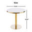 Table à piédestal moderne de 31,5 pouces de style Mid-Century, table de salle à manger multifonctionnelle pour 4 à 6 personnes et grande table basse, plateau en MDF blanc pour le salon, la cuisine et le bureau-133525927-133525929
