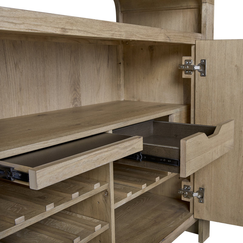 English Knotty Oak 72" Bowtie Console