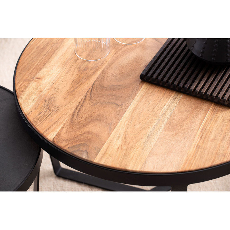 Bedi Coffee Table with Storage, Brown
