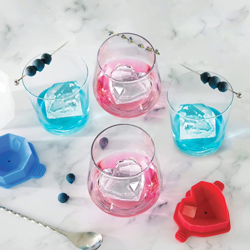 Tovolo Celebration Ice Molds - Heart & Diamond