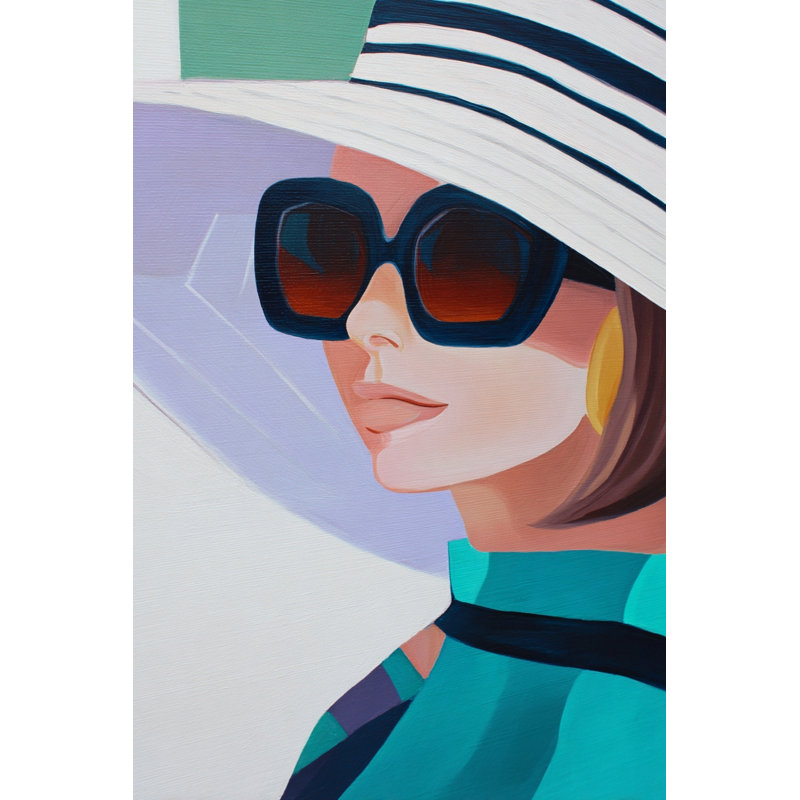Art moderne sur toile tendue avec profil de chapeau moderne, H 36 po x l 24 po x P 1,5 po