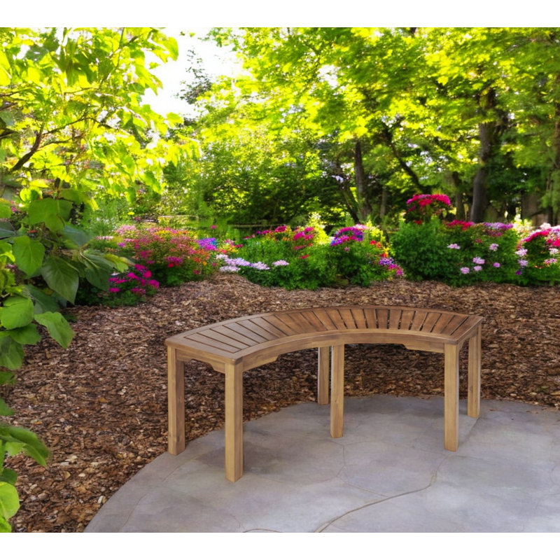 5' Curved Fire Pit Bench