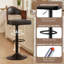 Tabourets de bar pivotants ultrarésistants modernes avec dossier - Chaises de comptoir en cuir PU à hauteur réglable avec repose-pieds, capacité de 350 lb, base antidérapante, rotation à 360 ° pour îlot de cuisine, bar personnel, café-1477592234-1490360290-1524661816