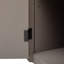Armoire de rangement avec poignées en métal
