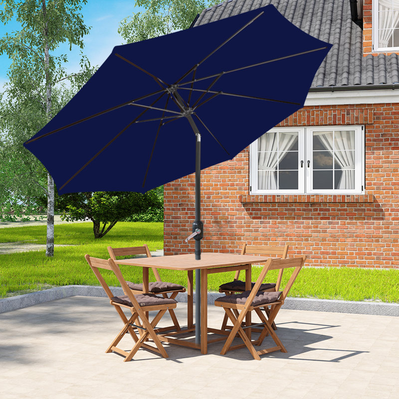 Antibes 2.7m Traditional Parasol Blue