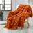 Tread Pattern Rabbit Faux Fur Throw-106949483-105343204