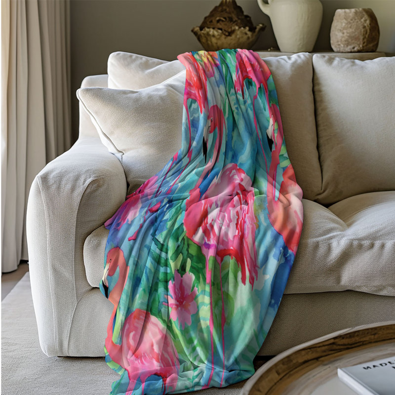 Art animalier exotique - couverture de qualité supérieure 1 pièce, Grand lit